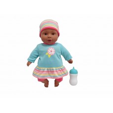 My Sweet Love 12.5in Cuddly Baby with Sound (African American) - Teal / Multi   562949291